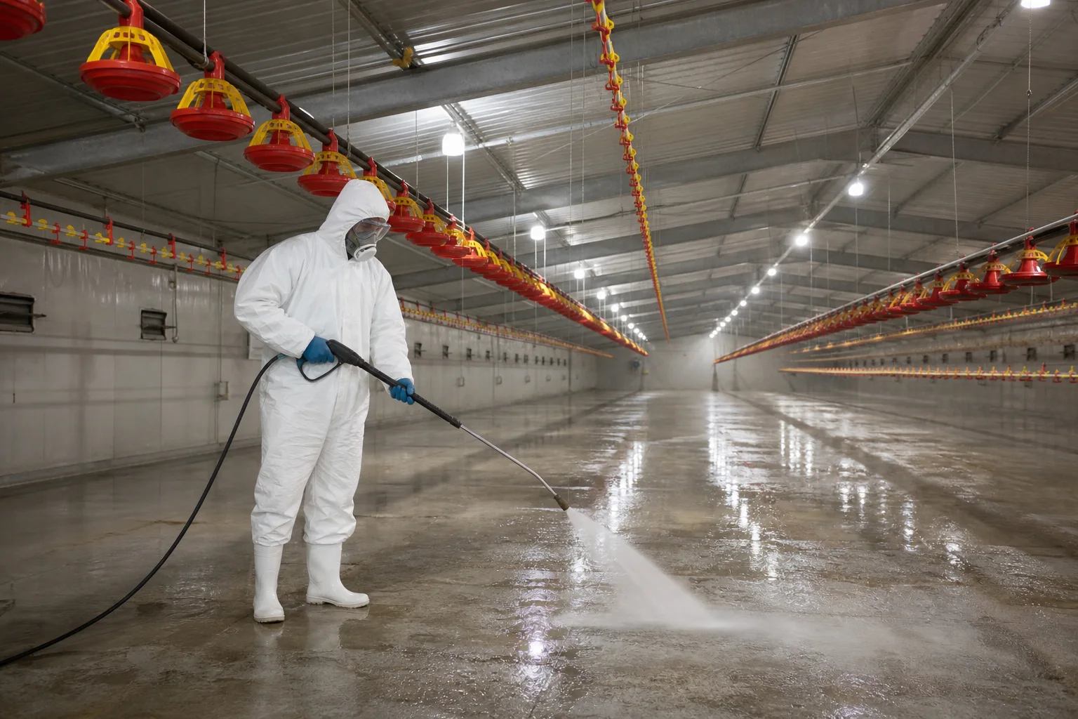 Professional agricultural and poultry house cleaning