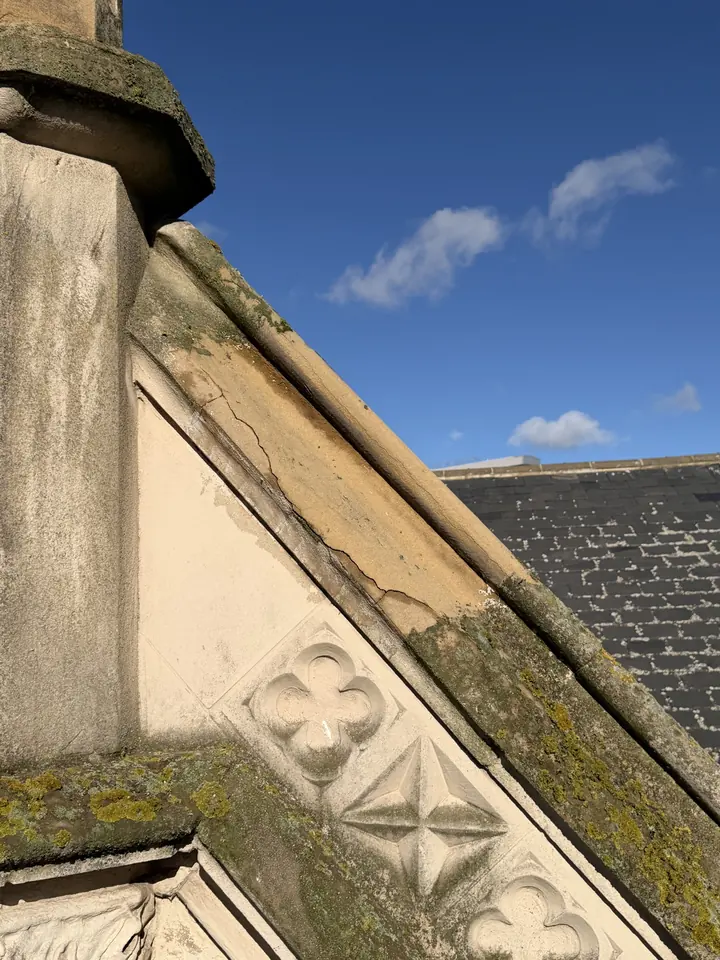 Heritage stone coping ready for DOFF treatment