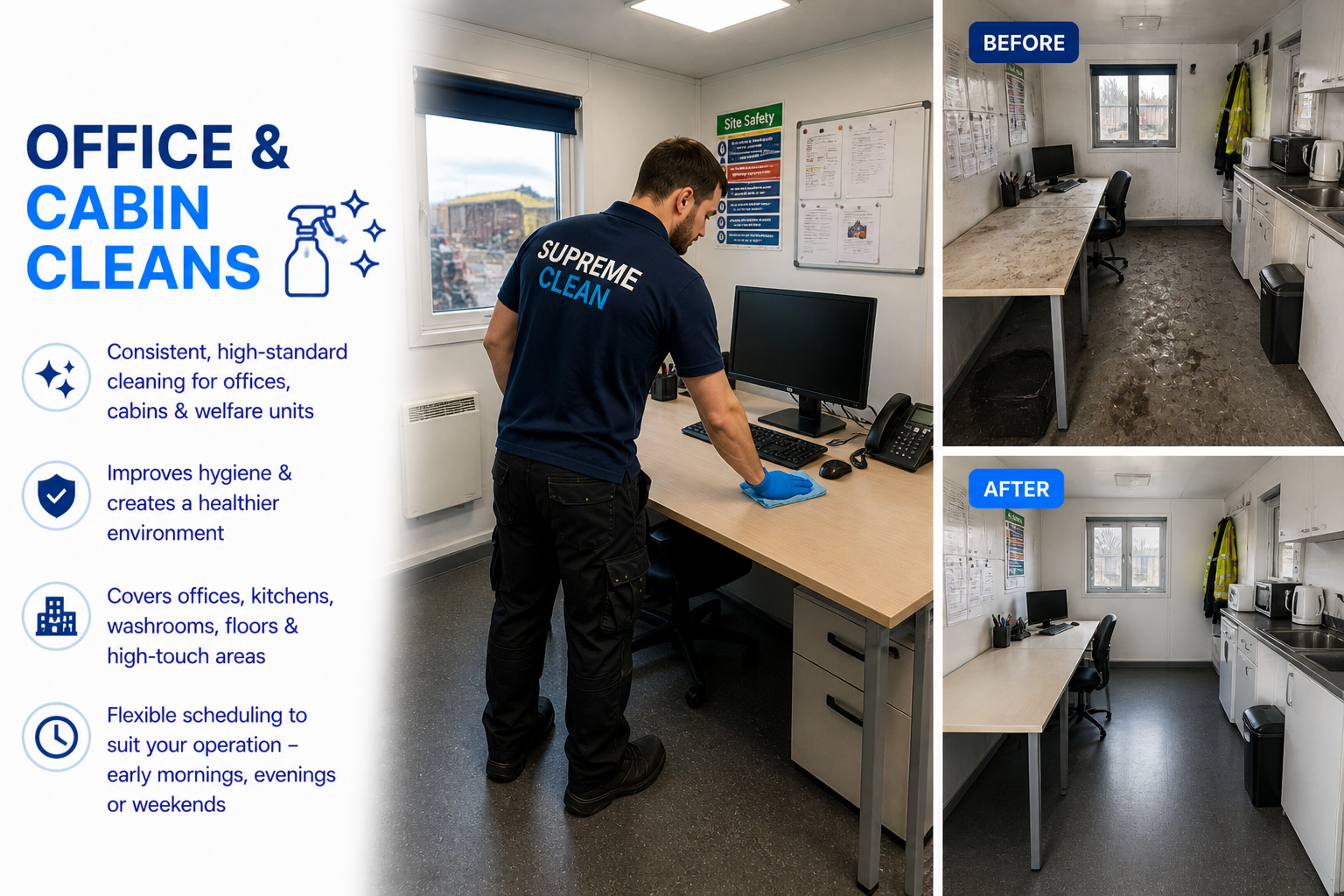 Office & Cabin Cleans